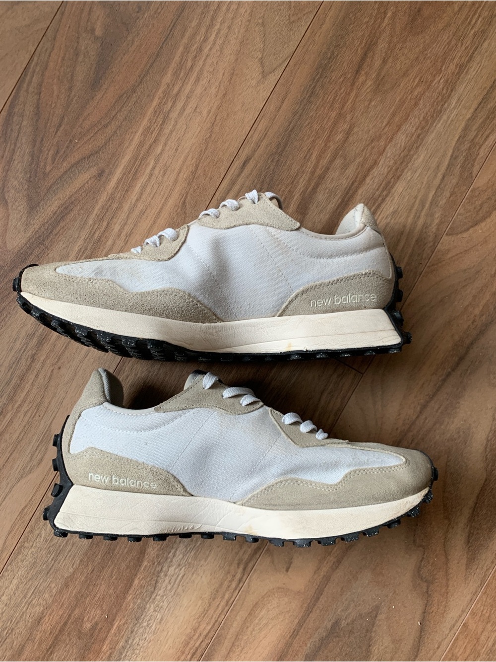 New Balance 327 Nimbus Cloud Magnet Suede Sneakers MS327WE Men Size 10 - Picture 3 of 5